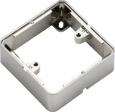 1G Surface Box - Brushed Chrome effect