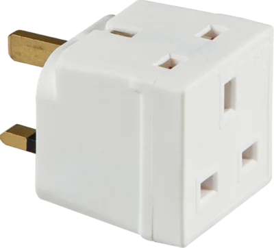 2 Way Mains Unfused Adaptor