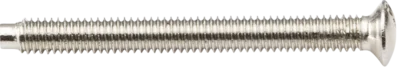 M3.5 x 35mm raised head countersunk electrical socket screw - Nickel plated