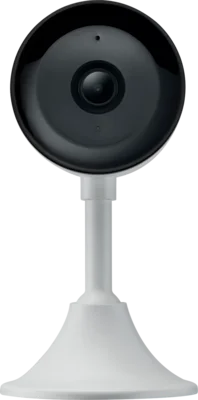 Plug and play SmartKnight indoor fixed 2MP camera with local and cloud storage