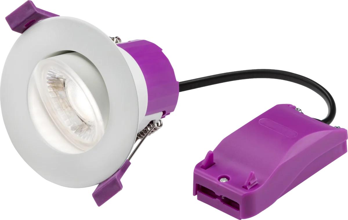 NEW RenuLED Tilt - 6W Fire-rated LED Downlight with 3 x CCT