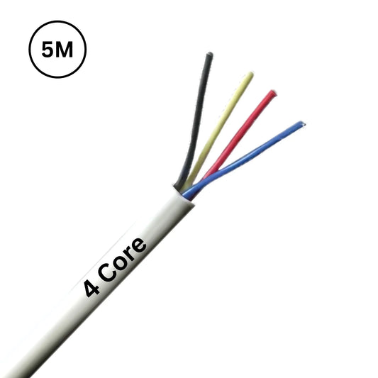 Alarm Cable 4 6 8 Core White 100M BS4737 Security Burglar Wire Roll