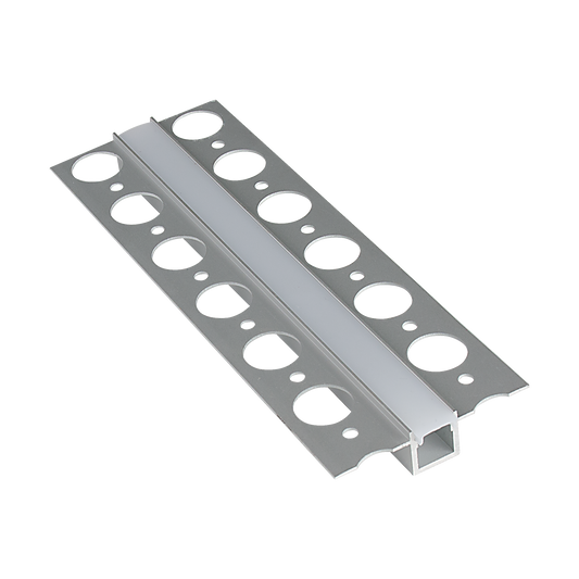 EMCO LEDAP5 Central Plaster-In Aluminium LED Strip Profile Silver