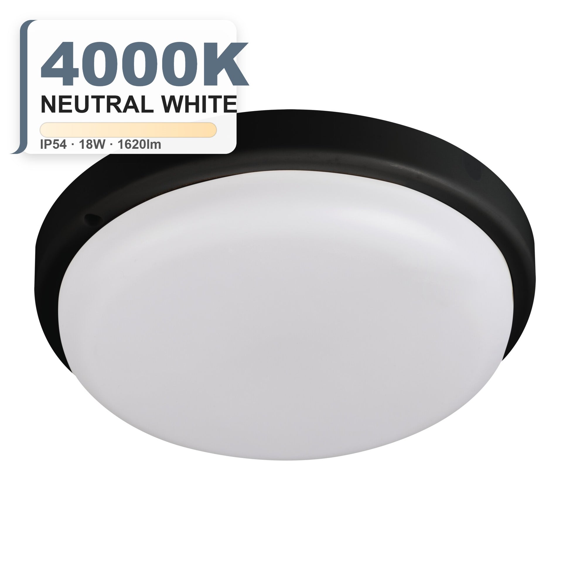 Kanlux TOLU LED 18W round bulkhead 4000K Neutral White