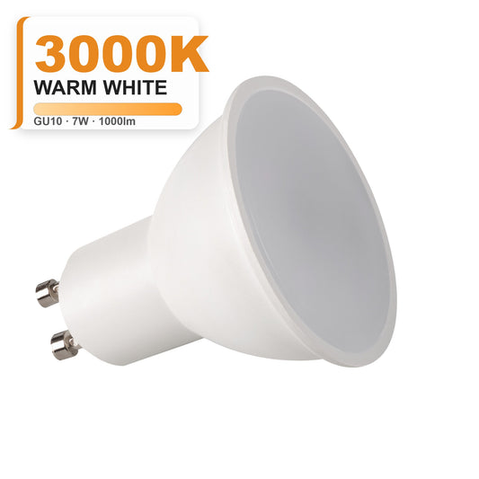 K-LED GU10 7W LED Bulb 3000K Warm White