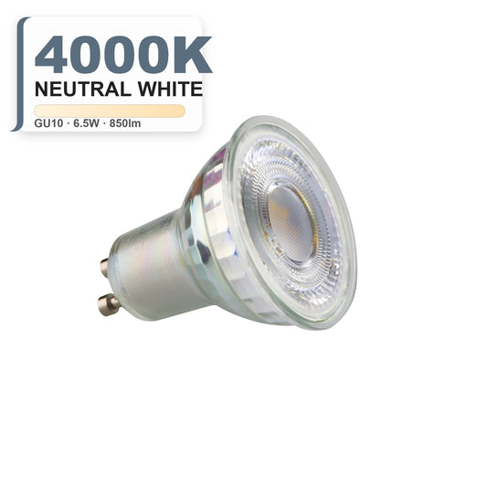 XLED GU10 6.5W LED Bulb 4000K Neutral White