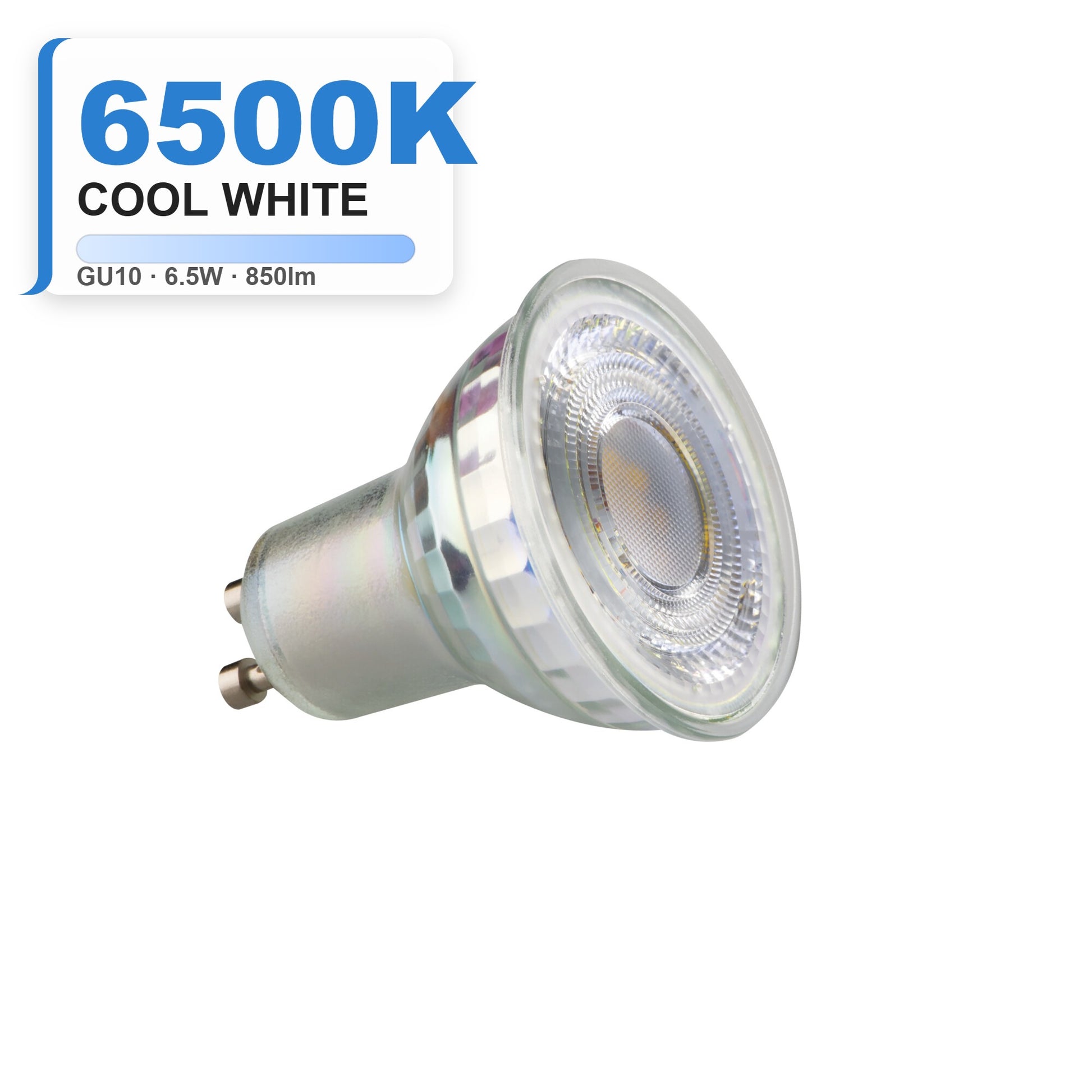 XLED GU10 6.5W LED Bulb 6500K Cool White
