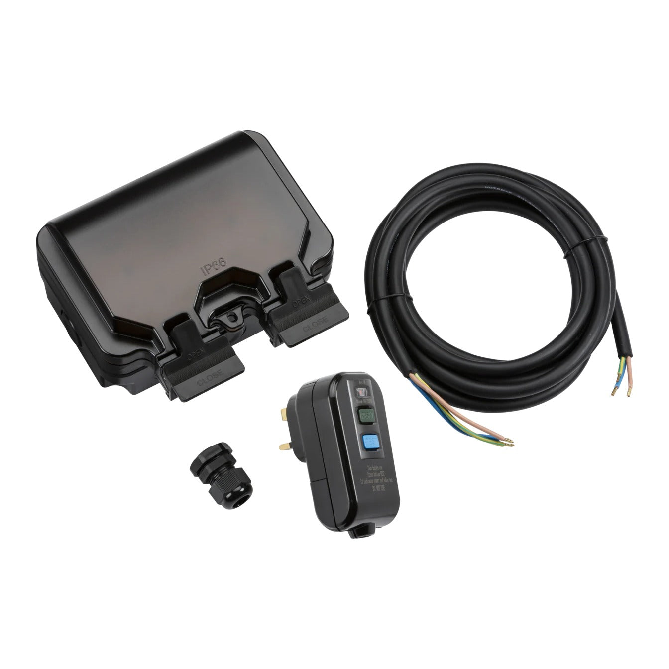 Knightsbridge OPRCDKIT IP66 2G RCD outdoor socket kit