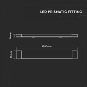 40W LED GRILL FITTING 120CM 4FT (SAMSUNG CHIP) Daylight 6500K - Image 3