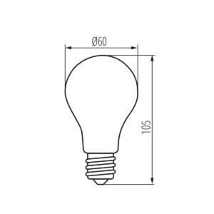 LED GLS Clear Filament 7W ES E27 Cool White (840) - Image 4