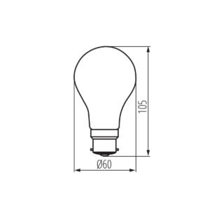 LED GLS Clear Filament 7W BC B22 Daylight (865) - Image 2