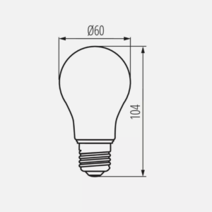 LED GLS Vintage Spiral Filament 5W E27 Super Warm 1800K - Image 6