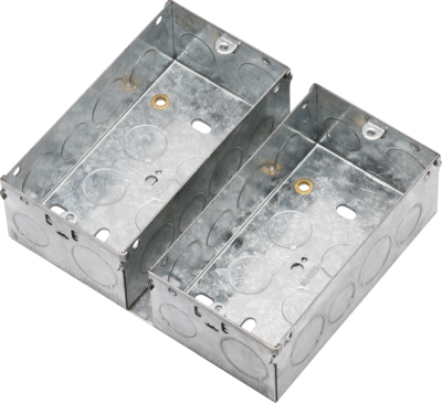 47mm Galvanised Steel Box for Small Combination Multimedia Plate 47mm Galvanised Steel Box for Small Combination Multimedia Plate