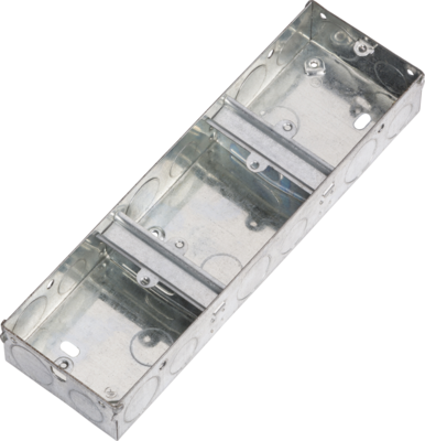 3G 35mm Triple Galvanised Steel Box 3G 35mm Triple Galvanised Steel Box