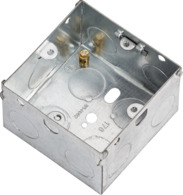 1G 47mm Galvanised Steel Box 1G 47mm Galvanised Steel Box