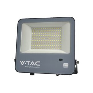 VT-44103 100W PHOTOCELL SENSOR FLOODLIGHT-SAMSUNG CHIP 1M WIRE 6500K BLACK BODY 135LM/W