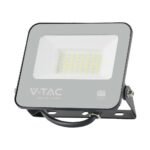 VT-44033 30W FLOODLIGHT SAMSUNG CHIP 1M WIRE 3000K BLACK BODY GREY GLASS 135LM/W