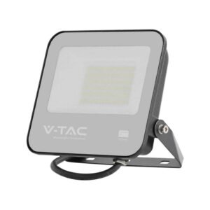 VT-4455 50W FLOODLIGHT SAMSUNG CHIP 1M WIRE 6500K BLACK BODY GREY GLASS 135LM/W