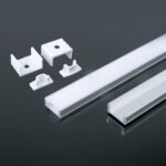 VT-8113 MOUNTING KIT WITH DIFFUSER FOR LED STRIP SURFACE 2000X17.4X7MM SILVER