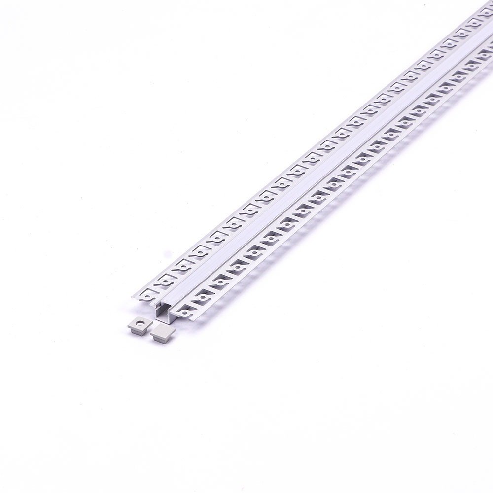VT-8102 MOUNTING KIT WITH DIFFUSER FOR LED STRIP RECESSED 2000×52.1×13.3MM SILVER